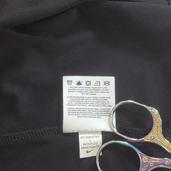 Nike Golf Polo Tour Performance Golf Polo Women L Black Dri Fit SS Stretch Sport - Picture 13 of 15